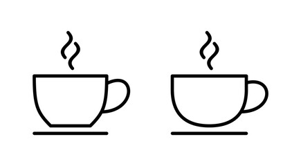 coffee cup icon vector. cup a coffee sign and symbol