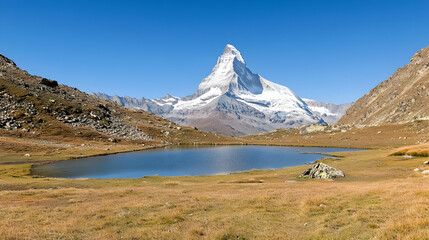 Majestic Matterhorn Over Alpine Lake Panorama