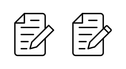 Note icon vector. notepad sign and symbol