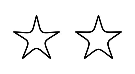 Star icon vector. rating sign and symbol. favourite star icon