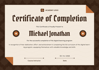 Professional Online Course Certificate