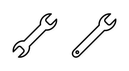 Wrench icon vector. repair icon. tools sign and symbol