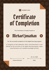 Professional Online Course Certificate