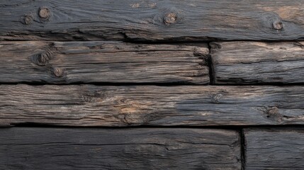 Fototapeta premium Brown wood texture serves as a wall background, complemented by the natural texture of wooden planks made from polywood pine