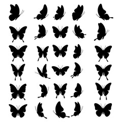 Ephemeral Wings: A Silhouetted Flutter AI Generated