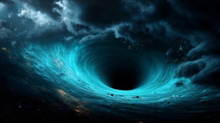 Mystical Cosmic Vortex in Space