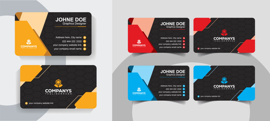 Elegant Minimalist Business Card Design for Corporate Branding