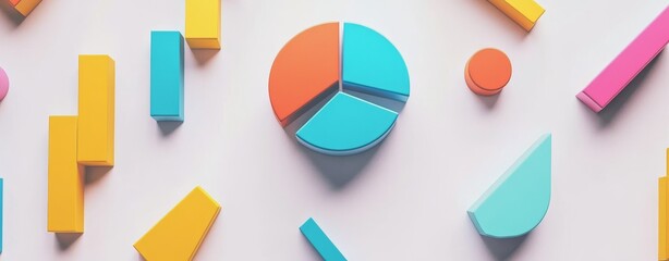 Fototapeta premium A data-driven business plan that focuses on analytics, visualizations of big data, and strategic planning, necessitating a strong analytical and technical understanding