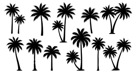 Palm Silhouette Serenade AI Generated