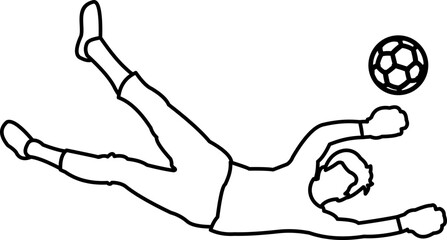 Playing Goalkeeper Outline