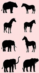 Silhouette Safari AI Generated