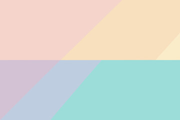 Fototapeta premium Pastel color blocks design on a transparent background