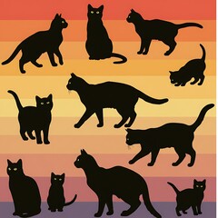 Sunset Silhouette Serenades AI Generated