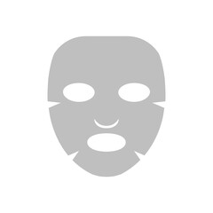 Fototapeta premium Cosmetic mask sheet for face care. Facial mask template. Procedure in cosmetology, health care. Vector illustration