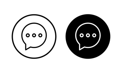 Chat icon vector illustration. speech bubble sign and symbol. comment icon. message