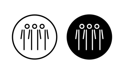 People icon vector illustration. person sign and symbol. User Icon vector