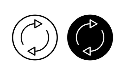 Refresh icon vector illustration. Reload sign and symbol. Update icon.