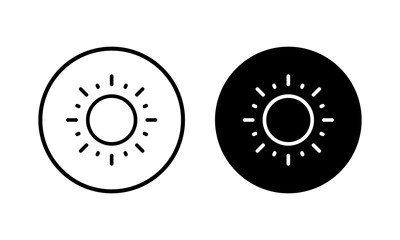 Fototapeta premium Sun icon vector illustration. Brightness sign and symbol.