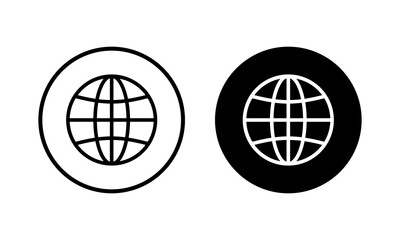 Web icon vector illustration. go to web sign and symbol. web click icon. Global search icon