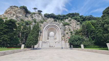On the streets of the city of Nice, France
