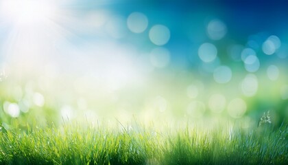 Fototapeta premium artistic natural blurred green blue and white background