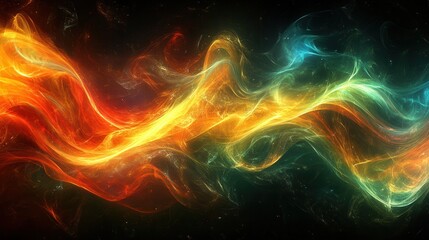 Obraz premium Abstract energy flows