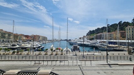 Colorful Fishing Boats at Nice Marina, France