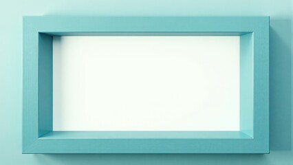 Blank Picture Frame, Light Blue Color