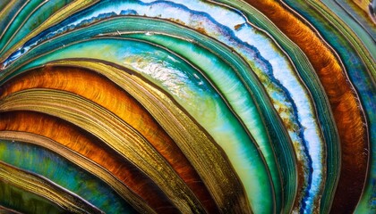 new zealand paua shell haliotis iris close up as a luxury background