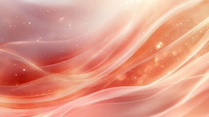 Abstract ethereal waves of soft light and color