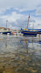 Colorful Fishing Boats at Nice Marina, France
