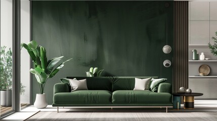 Green modern - sense blank design material