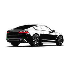 Modern Car Silhouette Vector Set with Sleek and Dynamic Lines.