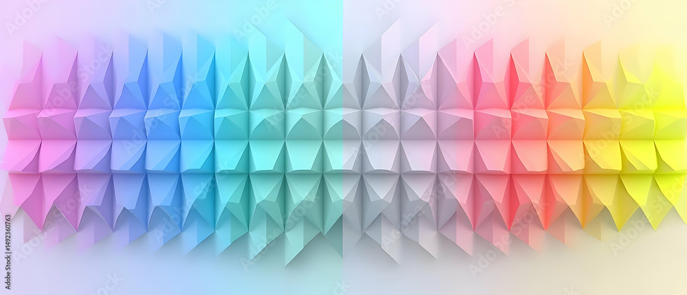 Poster abstract colorful triangular pattern background