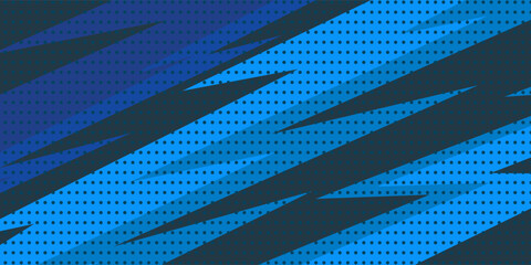 Abstract blue background, for sports, gaming themed design with haftone texture © Musdalifah