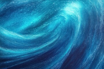 Close-up of swirling water currents with shades of blue creating a smooth, flowing, dynamic movement effect