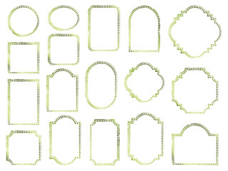 フレーム筆4、4黄緑
