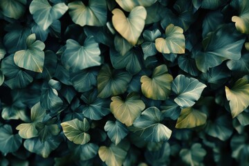 Lush Botanical Abundance of Ivy Leaves in a Natural and Organic Composition with Soft Light