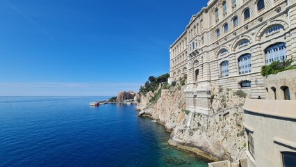 Oceanographic Museum of Monaco Overlooking the Mediterranean Sea