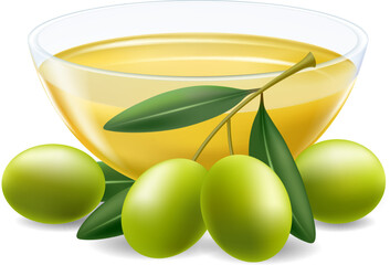 Olive oil illustration