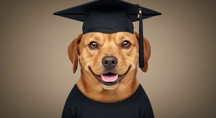 卒業犬の笑顔