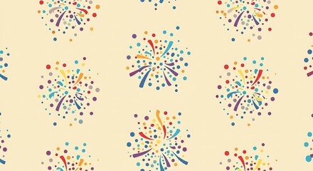 彩り花火模様