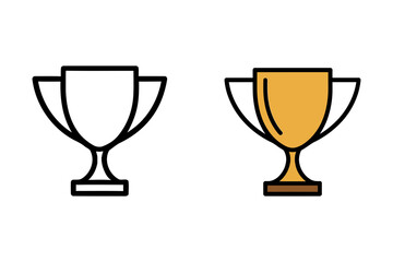 Gold award trophy winner cup achievement success
