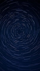 Mesmerizing star trails concentric circles night sky photography