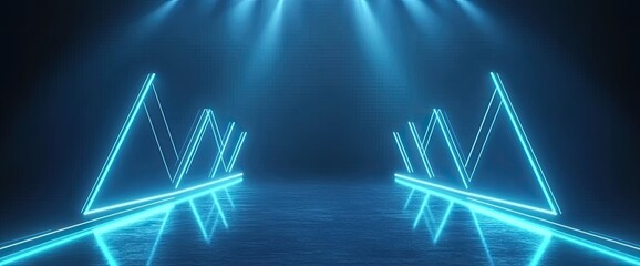Neon Triangle Pathway