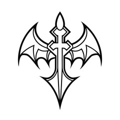 Leviathan Cross Inked on Phoenix Wing,