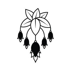 Obraz premium Lily of the Valley Falling from Dreamcatcher,