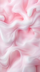 Obraz premium Pink and white swirls; creamy, smooth texture.