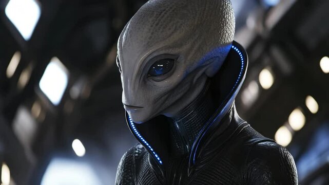 Futuristic Alien Commander