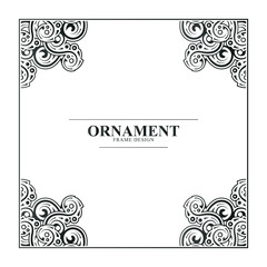 Elegant Ornament Frame Design template